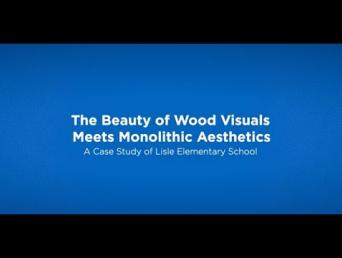 The Beauty of Wood Visuals Meets Monolithic Aesthetics - A Case Study of Lisle Elementary School